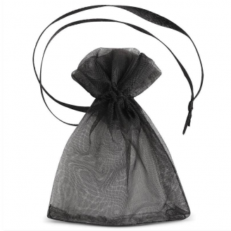 Sachet organza, Pochette noire